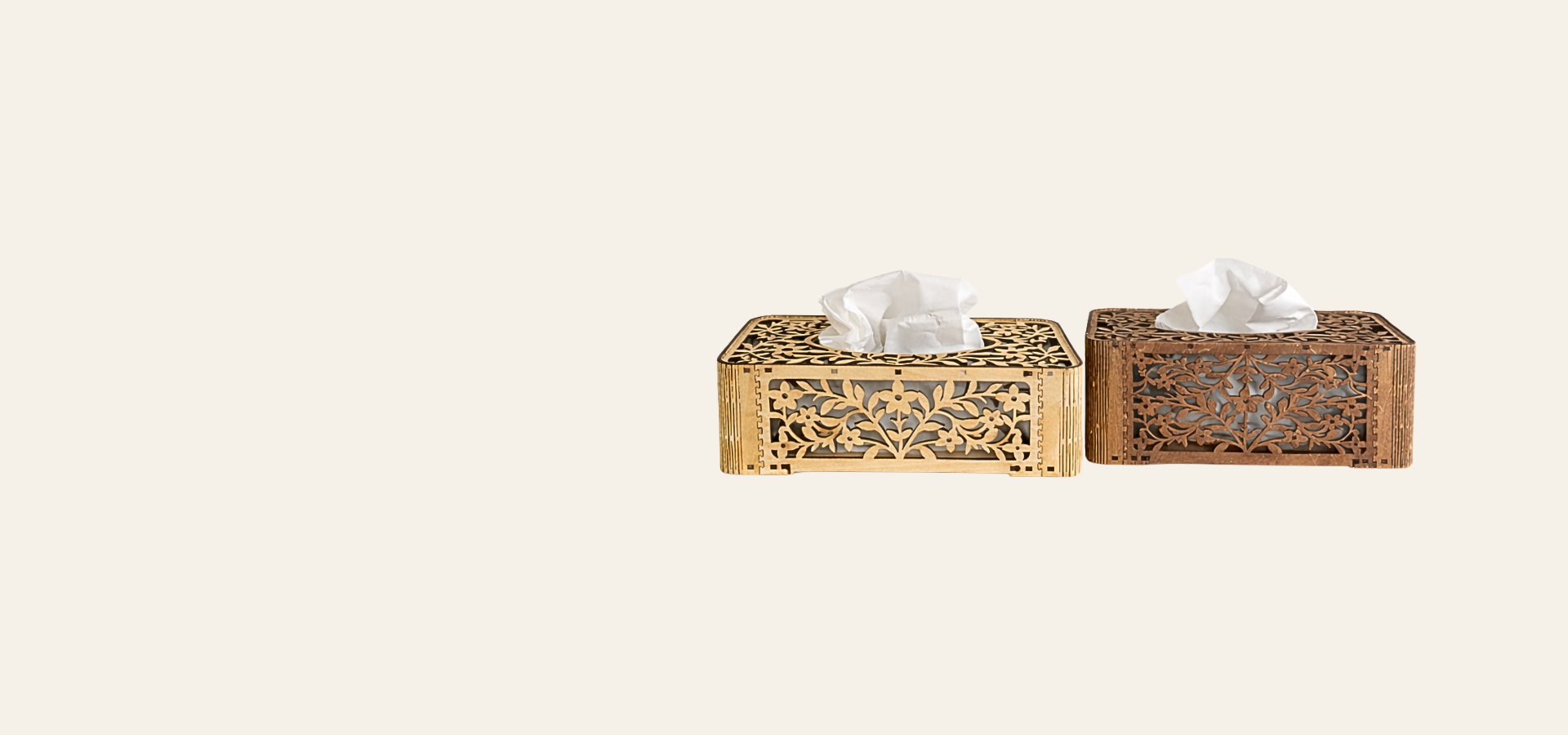 Objets en bois gravés — L'Atelier des Maisons